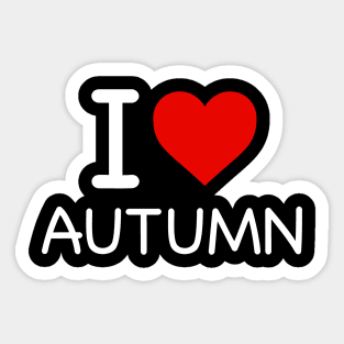 Autumn - I Love Icon Sticker